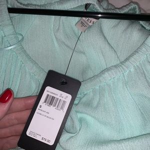 turquoise blouse from guess size S